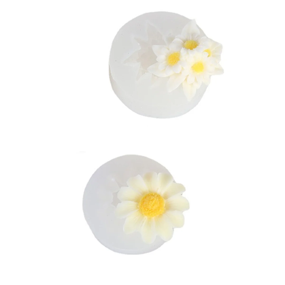 A71P DIY الزهور اليدوية الإقحوانات قالب من السيليكون قالب شمع المنزل كوب الديكور #5