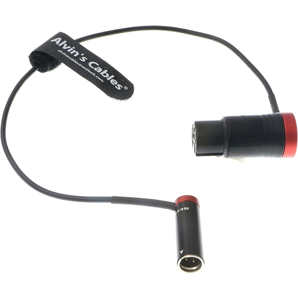 

Low-Profile 3-Pin Mini-XLR Male to Full Size XLR Female Audio Cable for BMPCC 4K 6K Camera Alvin’s Cables Red 14inches|36cm