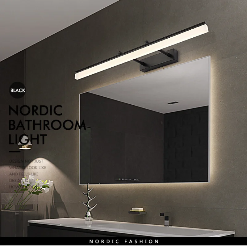 Mirror Light Bathroom LED Lights Make-up Stretchable Lighting Fixture Vanity Wall Sconces Waterproof Indoor Mirror Front Lamp