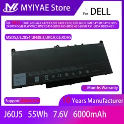 Laptop J60J5 Replacement Battey for Dell Latitude E7470 E7270 7470 7270 451-BBSY 451-BBSX 451-BBSU WYWJ2 R1V85 MC34Y 242WD