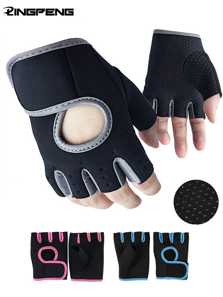 AliExpress NONE Gym Gloves Fitness Weight Lifting Gloves Body Building Training Sports Exercise Cycling Sport Workout Glove for Men Women