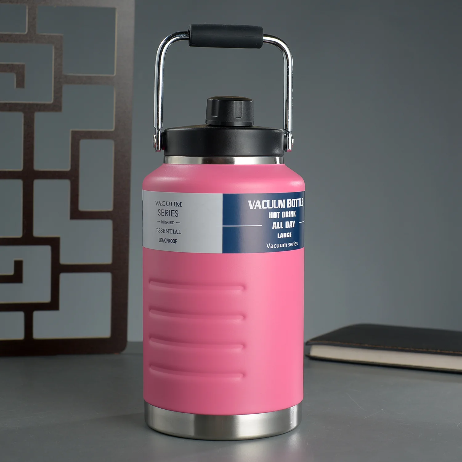 

1500ml 2000ml Water Bottle Outdoor Travel Camping Jug Triple Insulated Stainless Steel Vacuum Flasks Thermoses With Handle Lid