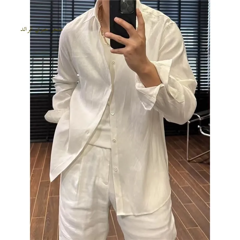 

Лето 202, мужские свободные брюки Long Sve из чистого льна, легкие, удобные, защита от солнца, модные, городские, для поездок на работу...