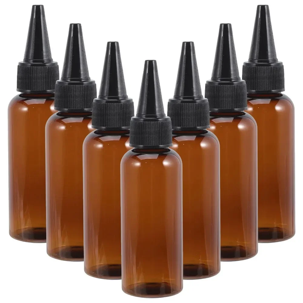 10pcs Hair Water Cap Bottles Plastic Sorting Bottles Hair Dye Bottles Plastic Dispensers That Can Squeeze Cosmetic Bottles