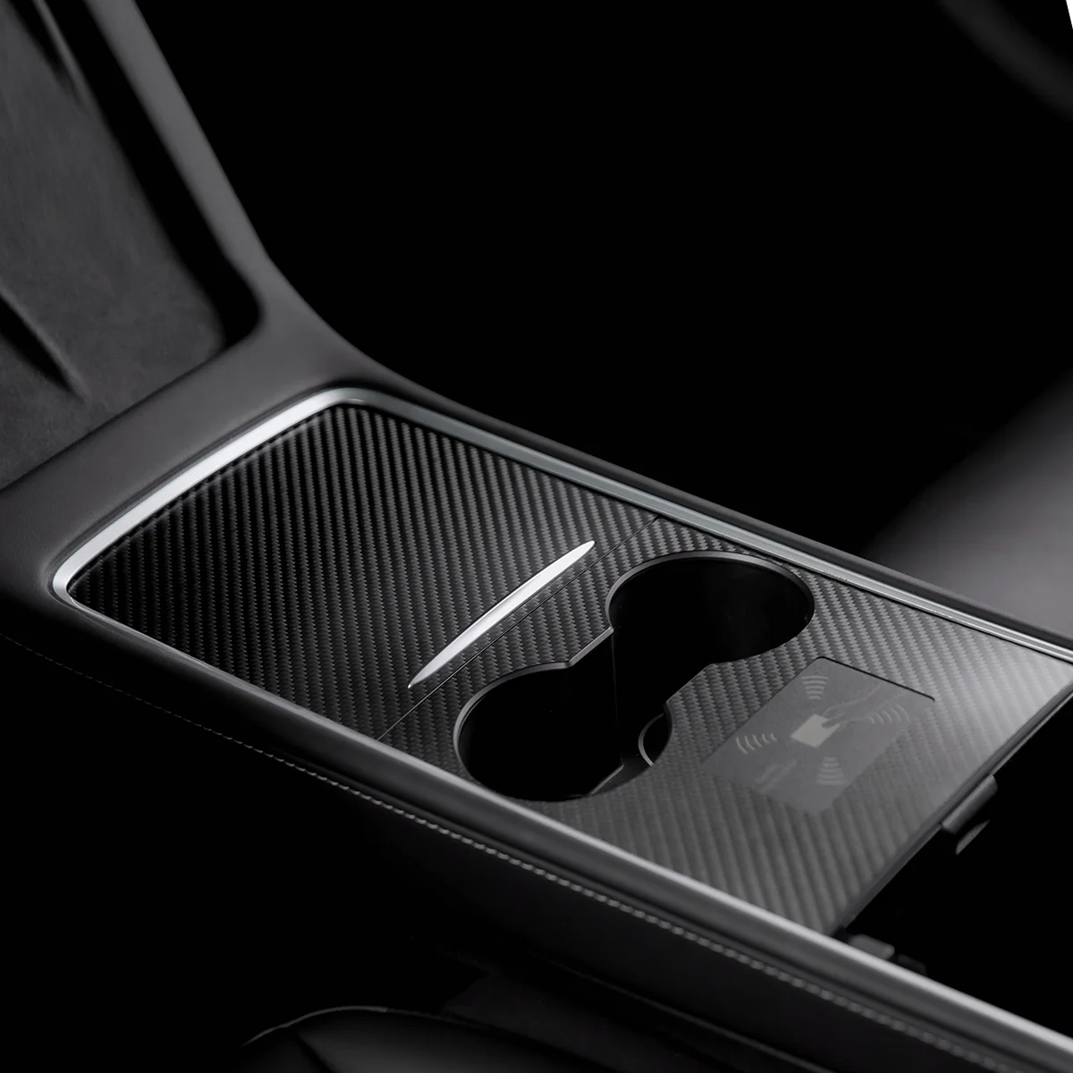 

T детали | Совместим с Tesla Model 3/Y 2021-2022, крышка консоли, наклейка из углеродного волокна, аксессуары, детали