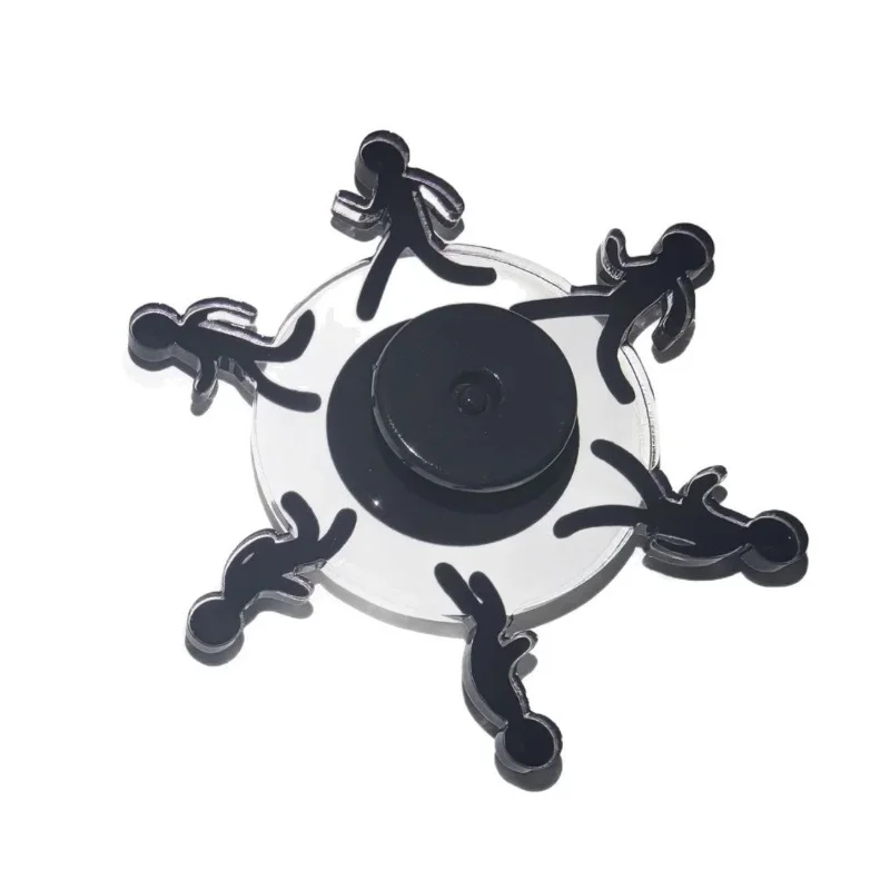 لعبة إصبع ديناميكية للجري من الأكريليك Stickman Fidget Spinner لتخفيف التوتر، أداة دوارة للترفيه للأطفال والكبار #5