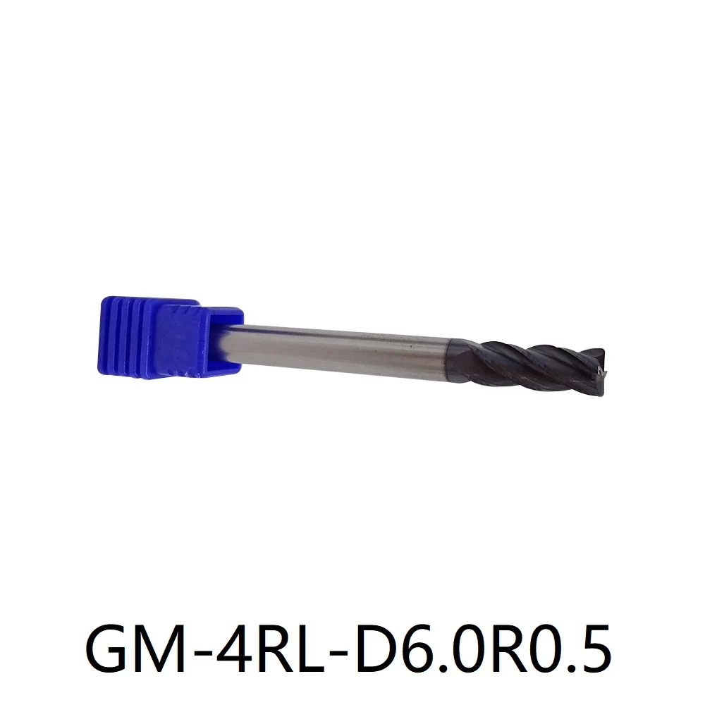 ZCC GM-4RL-D6.0R0.2 GM-4RL-D6.0R0.5 GM-4RL-D6.0R1.0 GM series Torus mill long shank Semi-finishing