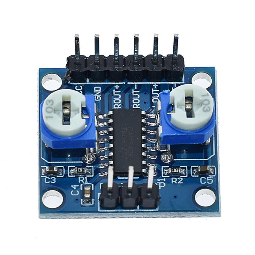 1Pcs PAM8406 Digital Amplifier Board With Volume Potentiometer 5Wx2 Stereo M70