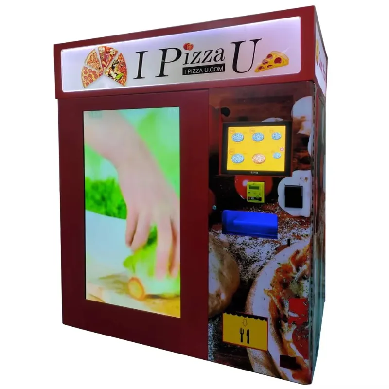 Customized Let's Pizza Vending Machine With Baking System And Heating System Fast Delivery Sell Ready To Bake Pizza