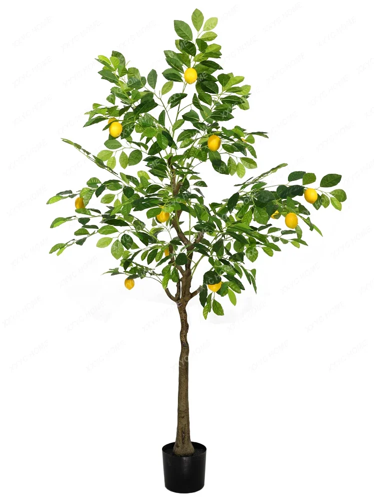 Emulational Greenery Bonsai Orange Tree Interior Decoration Simulated Plants Bonsai Nordic Floor Lemon Tree