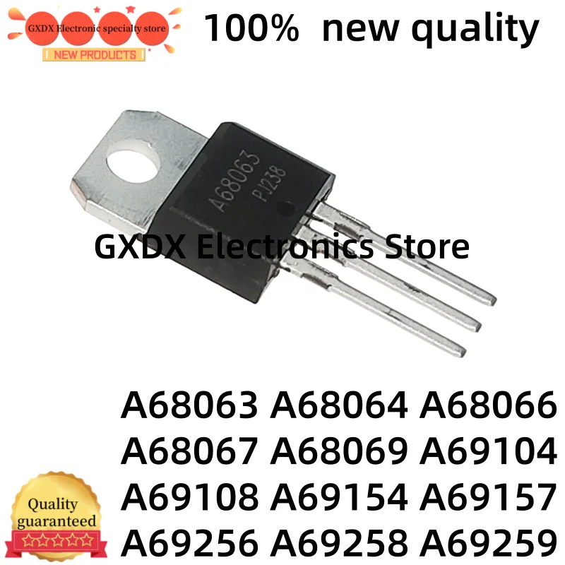 5-10 Uds 100% nueva calidad A68063 A68064 A68066 A68067 A68069 A69104 A69108 A69154 A69157 A69256 A69258 A69259 TO-220