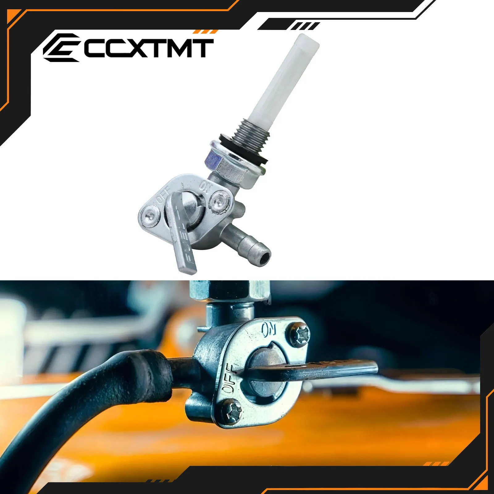 ATV Motorcycle ON/OFF M10x1.25 Universal Fuel Shut OFF Valve Tap Engine Fuel Tank Switch For Honda Yamaha Kawasaki Suzuki KTM