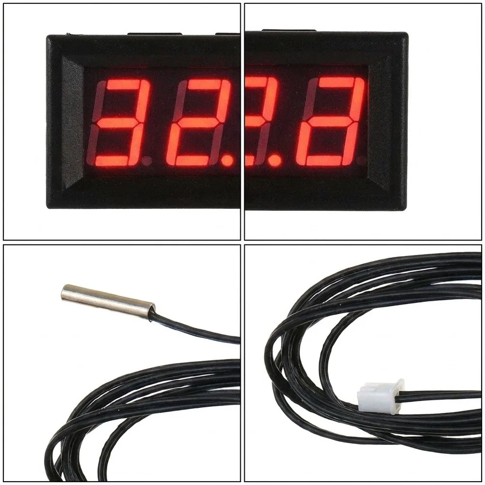Probe -50 110 C Detector Sensor 12V All-Purpose Temperature Control Instrument -50 110 0.5s Rate Digital Switch