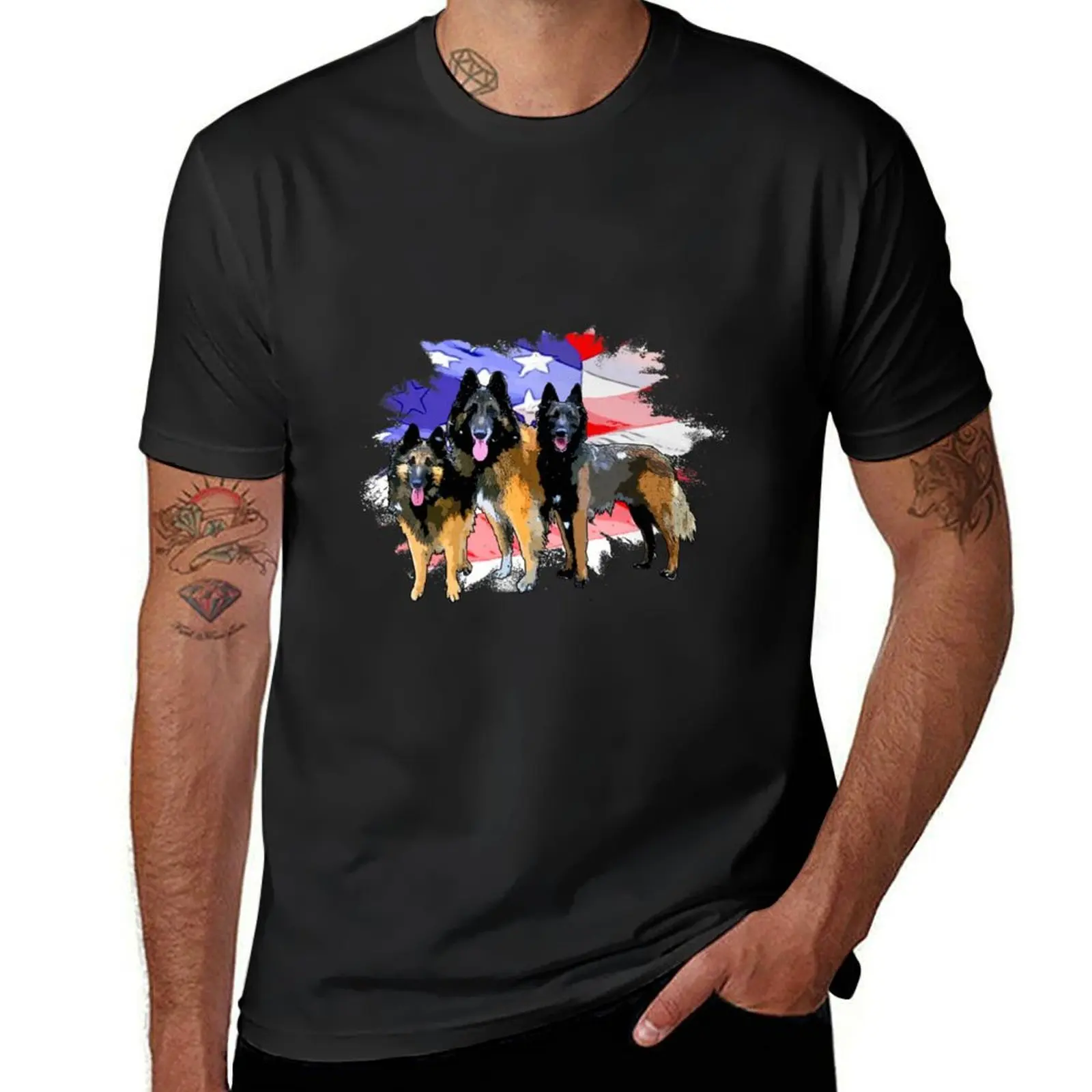 

RiverDracoShadow T-Shirt plus size tops tees shirts graphic tees blacks Men's cotton t-shirt
