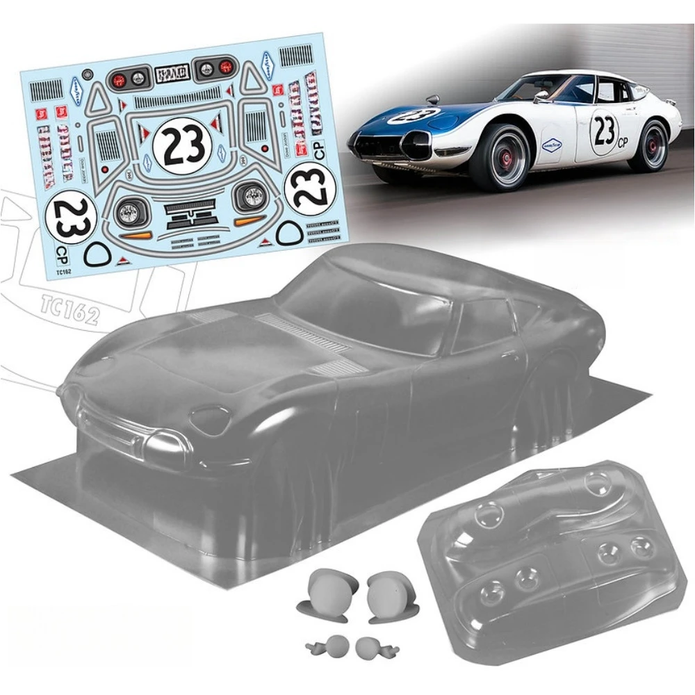 TC162 1/10 1966 Toyta GT2000 Clear Lexan Car Body shell 190mm for RC Drift Chassis Tamiya tt02 Kyosho Yokomo 3Racing mst