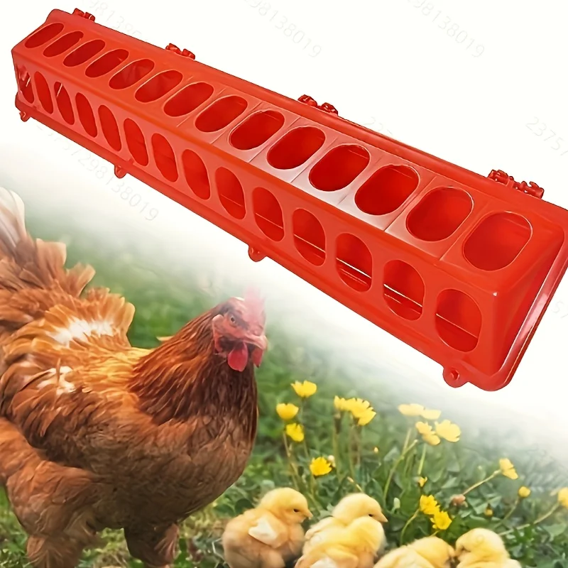 Alimentadores y lavabos de plástico duraderos para pollos, patos y gansos, equipo agrícola fácil de usar para una alimentación eficiente