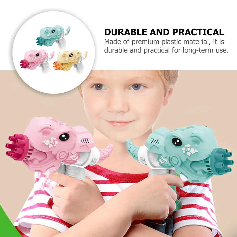 3Pcs Children Bubble Machine Electric Bubble Blower Lovely Design Bright Color Durable Plastic Material Kids Party Favorite
