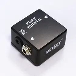 MOSKY PURE BUFFER Pedal de efecto de guitarra, tono Buffer, 9V, Mini Pedal de guitarra, limpio, carcasa de Metal completa, piezas y accesorios de guitarra