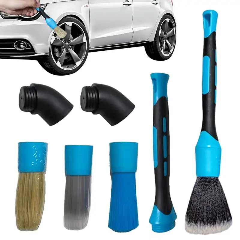 

Car Detailing Brushes Auto Air Vent Brush Set Ultra Soft Duster Brushes Auto Car Detail Brush Kit Automotive Exterior Cleaning