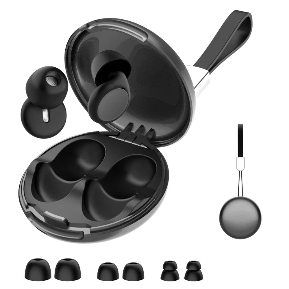 Eayburst Silicone Ear Plugs Reusable 32dB Noise-Reducing Earplugs for Sleep Everyday Noise Relief for Sleep Work Study Focus