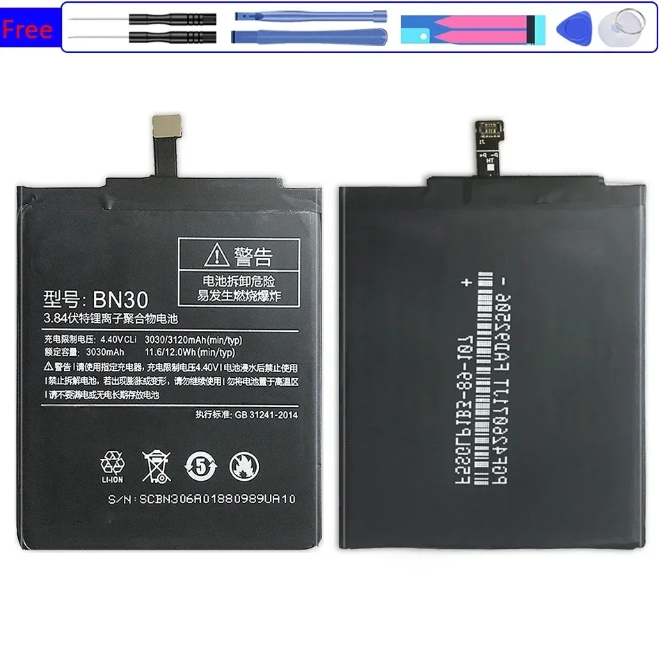 

Reliable Replacement BN30 Mobile Phone Battery High Performance 3030mAh For Xiaomi Redmi 4A