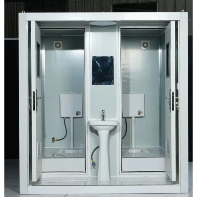 Customized Breathable Midcentury Modern Portable Outdoor Toilet Container House Mobile Steel Sandwich Panel