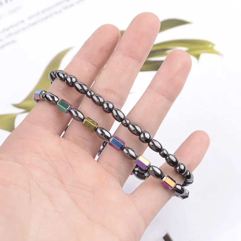 1PC Black Gallstone Slimming Stimulating Acupoints Therapy Arthritis Pain Relief Magnetic Weight Loss Effective Anklet Bracelet