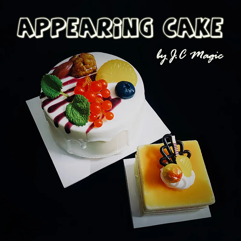 Appearing Cake by J.C Magic Tricks Romantic Cake Appear Magia Happy Birthday Close Up Stage Illusions Mentalism Gimmicks Props