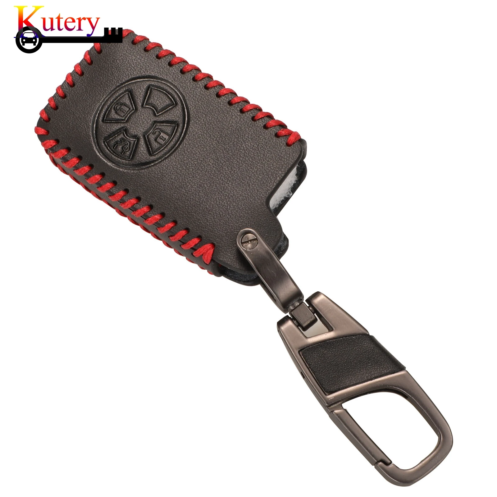 jingyuqin Remote Smart Key Cover Case For Toyota RAV4 2009 2011 RAV 4 Yaris 2011 Keychain Leather Case with Key Ring 3Buttons