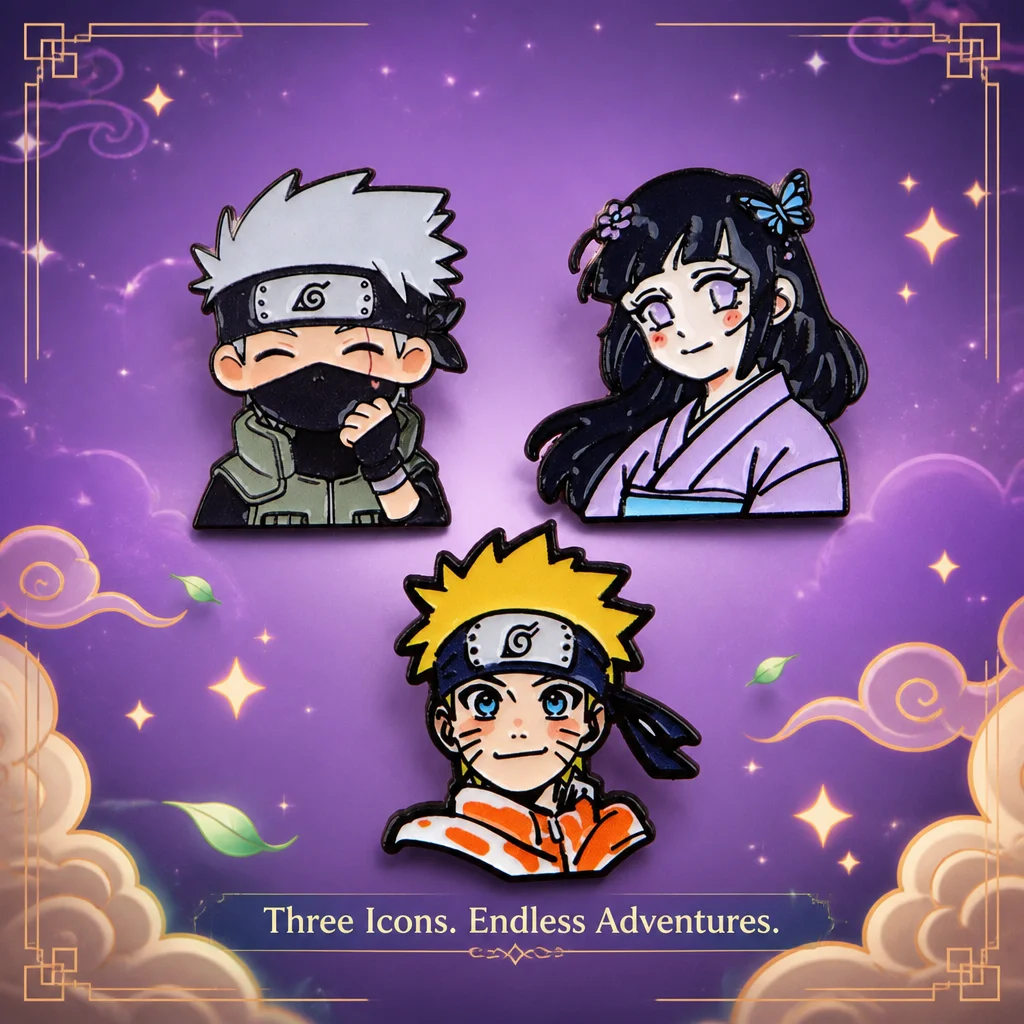 Trendy Naruto Anime Metal Alloy Brooch Badge Pin Japanese Manga Cosplay Accessories For Clothing Backpack Bag Men Women Gift