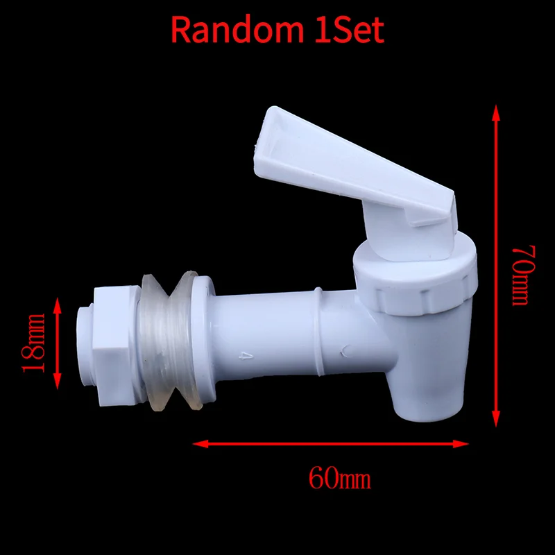 Random 1Set Plastic Water Dispenser Tap Thread Dia Bottled Water Dispenser Spigot Faucet.