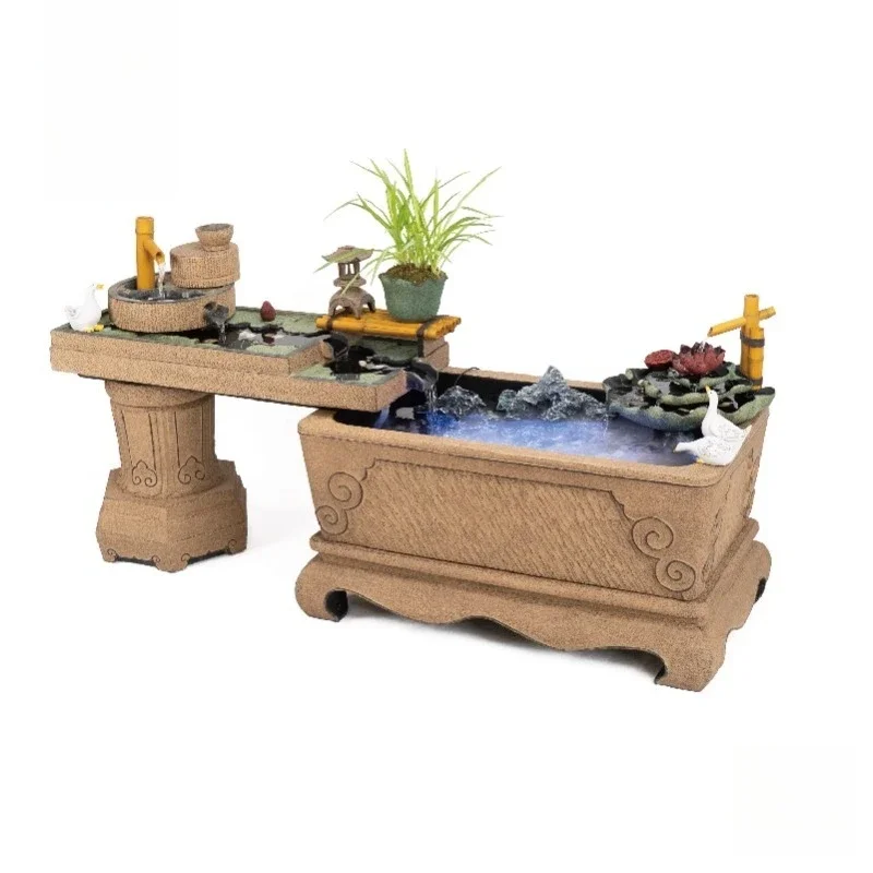 Chinese outdoor garden water ornaments, balcony fish pond, garden fish pond landscape landscaping, fountain pool