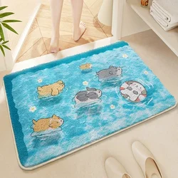 Non-Slip and Absorbent Rug: Waterproof Floor Mat for Bathroom and Kitchen