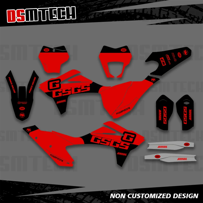 

DSMTECH For GASGAS GAS GAS MC EX EC 125 250 300 350 450 2021 2022 2023 Full Graphics Decals Stickers Motorcycle Background 004
