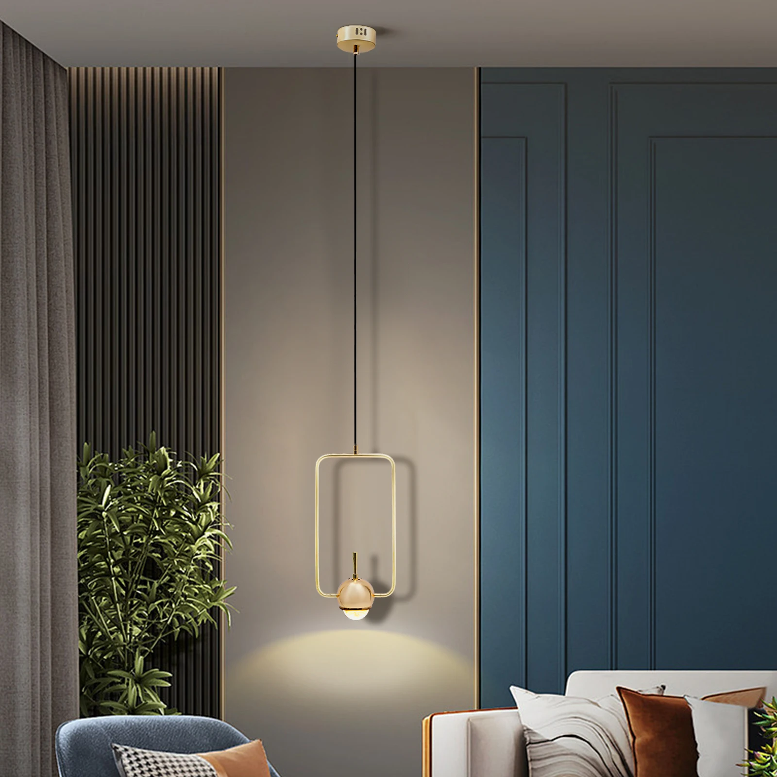 

Подвесной светильник, прямоугольный подвесной светильник, современный подвесной светильник, потолочный светильник с регулируемой высотой для гостиной и столовой