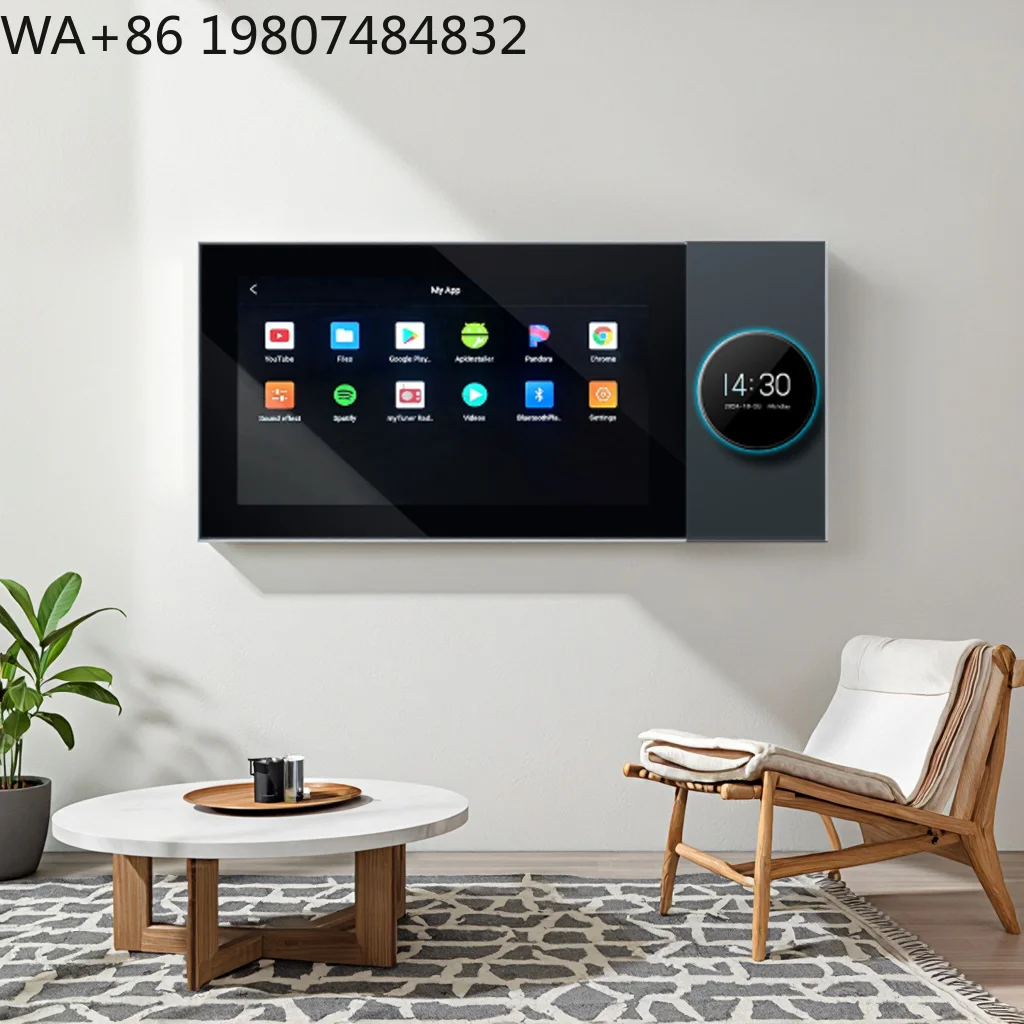 7 Inch Two-Zone Wall Mount Smart Home System Android Touch Screen Music Host Multi-scene Automation Controller