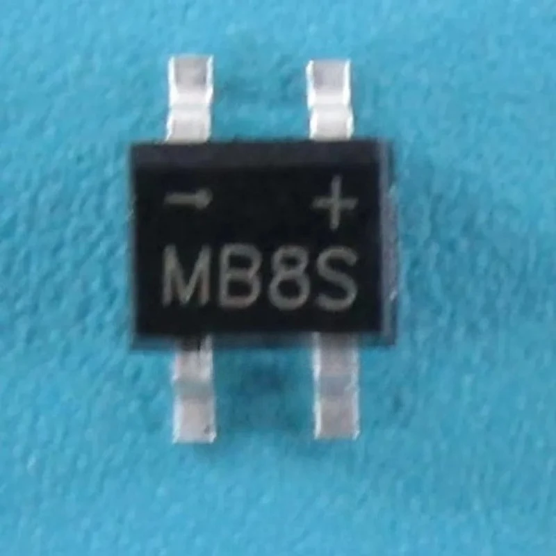 50PCS/LOT NEW ORIGINAL MB8S SMD rectifier bridge 0.5A 800V SOP-4