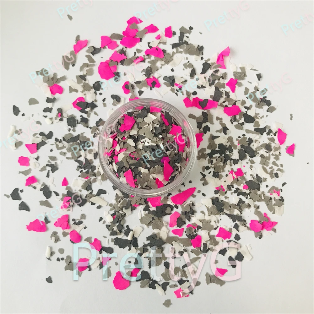 PrettyG 1Boxes Man Glitter Irregular Shards Shape Rock Chip Mica Flakes Mix Colors Clay for DIY Art Craft Nail Makeup Decoration - Image 3