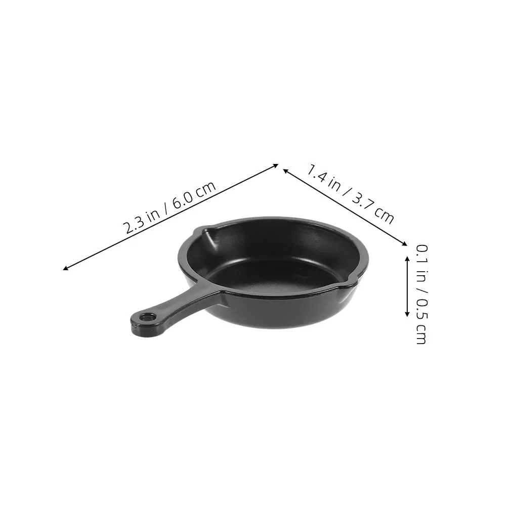 20 pçs frigideiras em miniatura para casa de bonecas cozinha mini panelas conjunto simulação acessório cozinha mini frigideiras de plástico brinquedo
