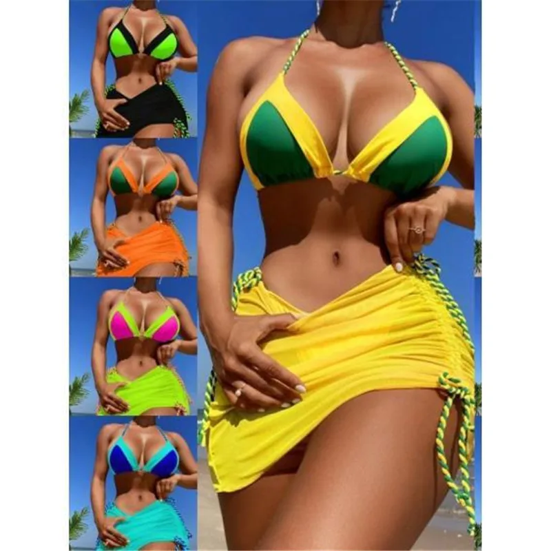 

Spice Girls Bikini Sexy South Korean New High end Small Chest Gathering Outerwear Set with Hot Spring Swimming Suit Bikinis