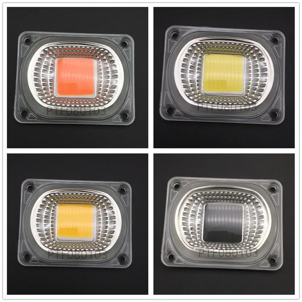 1PCS LED Lens Reflector For LED COB Lamps Include: PC lens+Reflector+Silicone Ring Lamp Cover shades FloodLight DIY