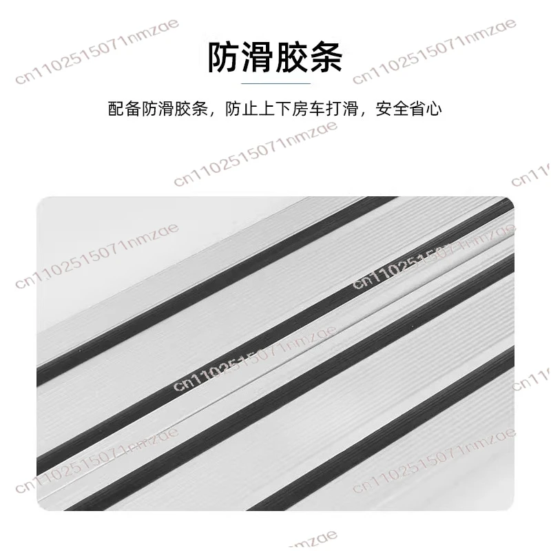 RV Folding Step Trailer Aluminum Alloy Pedal - Manual Retraction Single/Double Layer Electric Pedal for Car Camper Van