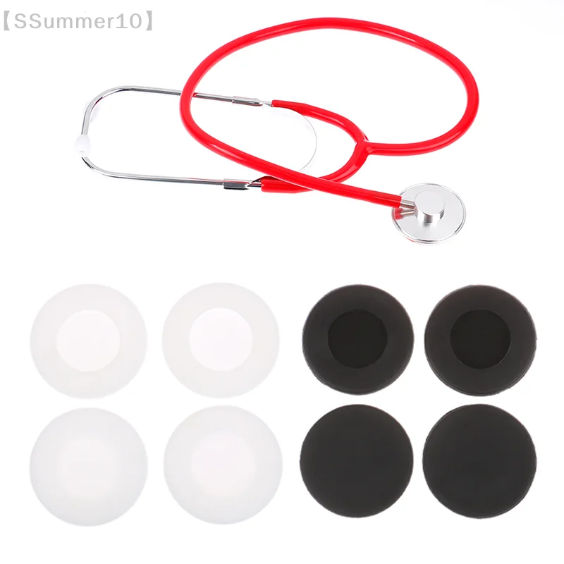 【SSummer10】【xxx】4Pcs/set Stethoscope Cover Head Diaphragm Protector Replacement Parts Accessories Sleeve Silicone Cover【SS】