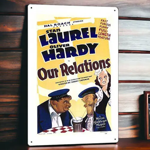 Our Relations Metal Movie Poster Tin Sign Plaque Wall Decor Film 8