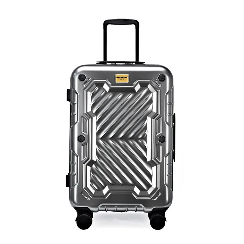 Young trendy travel bagagli forte durevole trolley addensato valigia uomo donna portare su custodia di lusso scatola password da 20/24/28 pollici