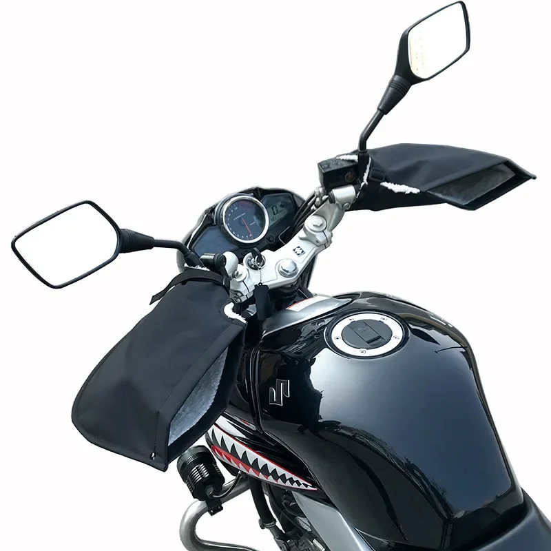 

Зимние ветрозащитные перчатки, езда на мотоцикле на открытом воздухе, плюшевое изоляционное оборудование, ткань Оксфорд для снегохода, чехол для ручки моряка