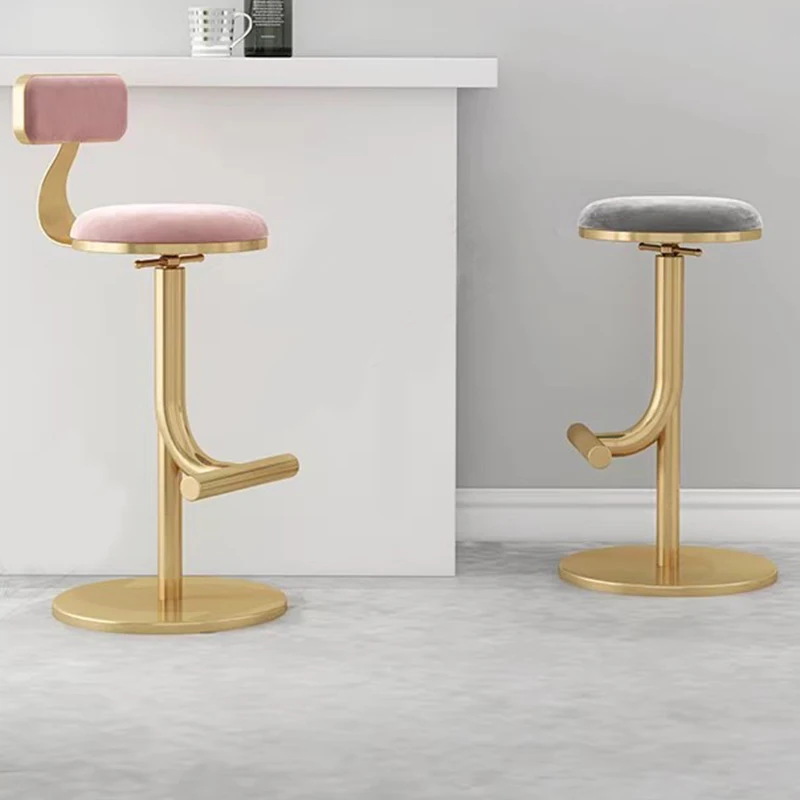 الشمال الحديثة بار البراز تصميم الوردي لهجة مريحة كراسي بار مريح الجمالية Sillas Para Comedor الأثاث العصري