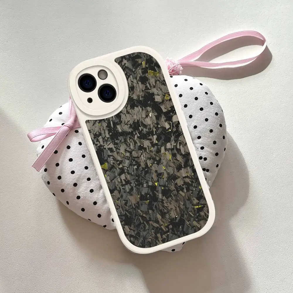 مزورة ألياف الكربون نمط بو الجلود حالة الهاتف آيفون 16 15 14 13 12 11 برو ماكس زائد عودة Fundas