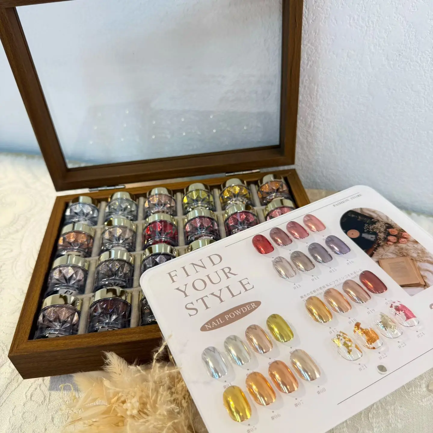 1kit prego glitter espelho mágico luar pó poeira decoração para unhas manicure cromo pó dicas de unhas arte suprimentos pigmento