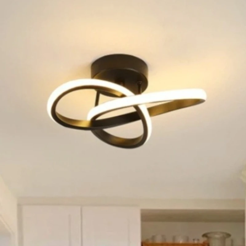 

Stylish Modern Ceiling Lamp Brighten Hallways Bedrooms Staircases Balconies Entryways with Adjustable Warm/White/Neutral Light